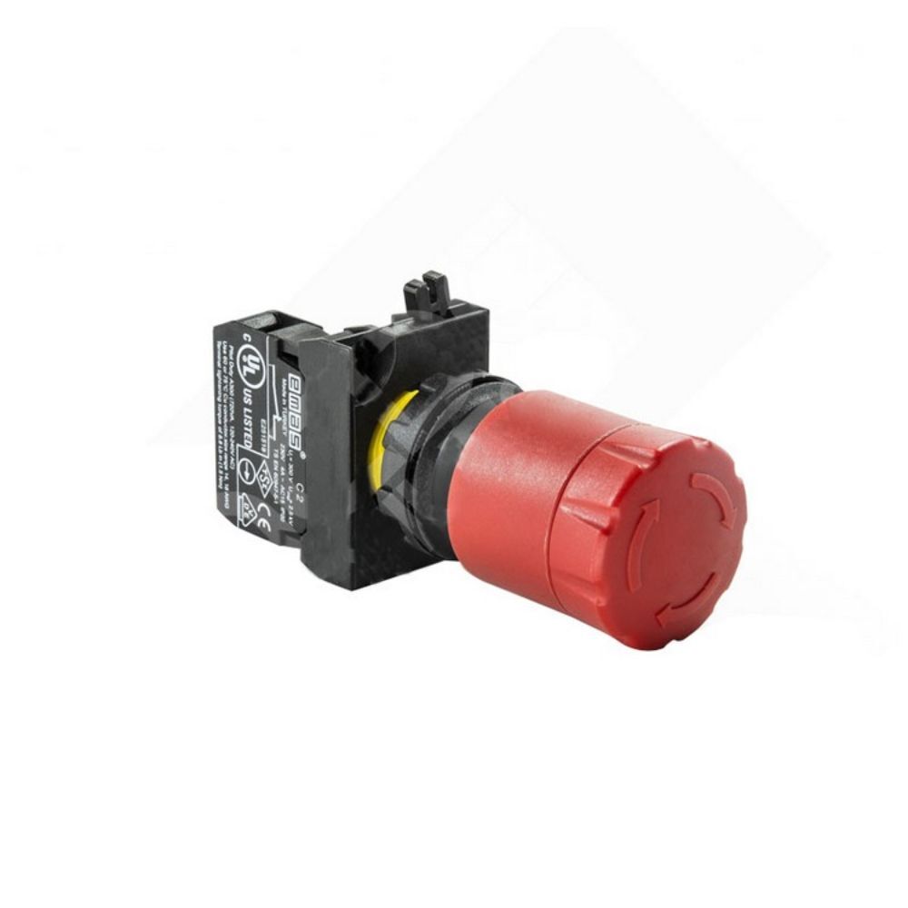 EMAS CP200ES30 C PLASTİK STOP IŞIKLI ŞOKLU EMNİYET BUTONU 30 MM