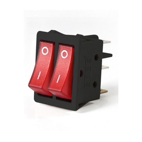 EMAS A12B1K11 1NA 1NA 30X22MM SİYAH GÖVDELİ TERMİNALLİ IŞIKLI SWİTCH