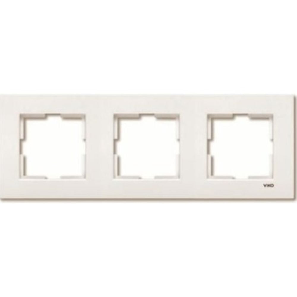 VİKO -KARRE KREM 3-LÜ YATAY ÇERÇEVE-90960212