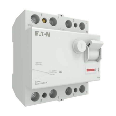 EATON CLC6-25/4/003 Artık Akım Devre Kesiciler (AC tipi) 4x25A, 6kA, 30mA-EATON