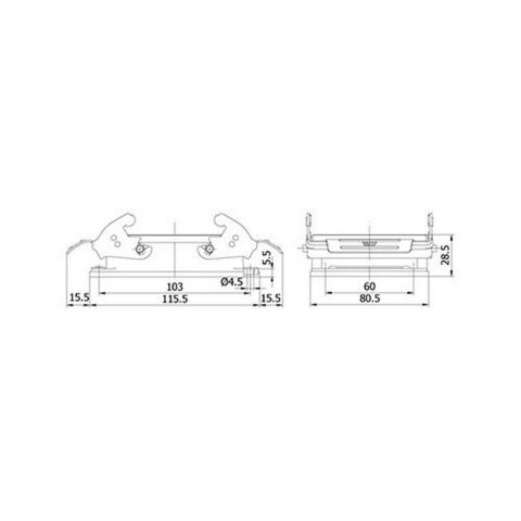 METE ENERJİ 12X35A. ÇOKLU MAKİNE PRİZİ METAL MANDALLI 403150S