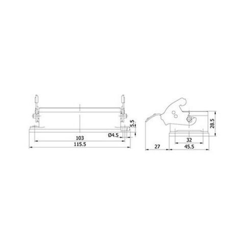 METE ENERJİ 16X16A. ÇOKLU MAKİNE PRİZİ (TEK METAL MANDALLI) 403526S