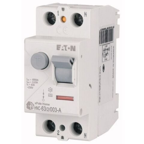 EATON HNC-63/2/003-A ARTIK AKIM DEVRE KESİCİLER (A TİPİ) 2X63A, 6KA, 30MA
