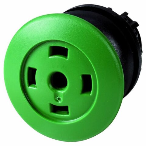 EATON M22S-DRP-G-X MUSHROOM,W/O LABEL,STAY-PUT,GREEN