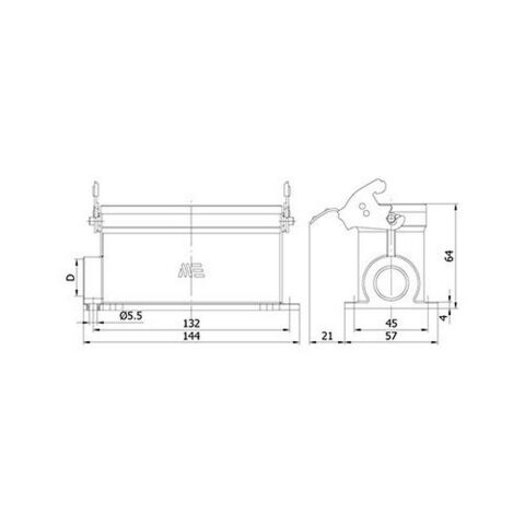 METE ENERJİ 24X16A. ÇOKLU DUVAR PRİZİ (TEK METAL MANDALLI) 403548S
