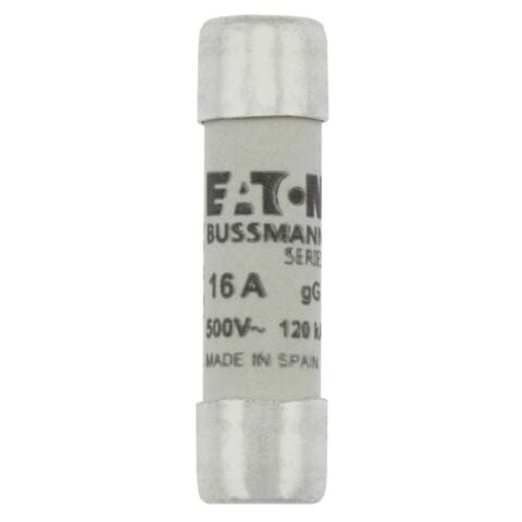 EATON C10G16 SİLİNDİRİK SİGORTA 10X38, GG/GL, 500V, 120KA - 16A