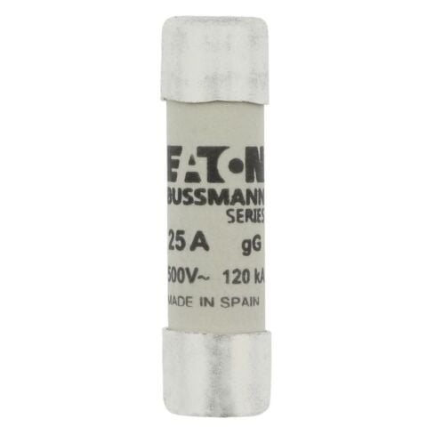 EATON C10G25 SİLİNDİRİK SİGORTA 10X38, GG/GL, 500V, 120KA - 25A