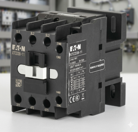 EATON XTCD95-11 Güç Kontaktörü (D-Line, 230VAC, IV boy, 1NA+1NK) 95A