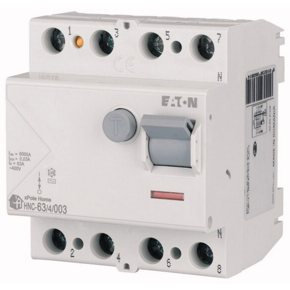 EATON 194695 ARTIK AKIM DEVRE KESİCİLER (AC TİPİ) 4X63A, 6KA, 30MA