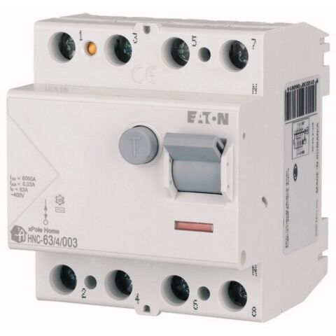 EATON 194695 ARTIK AKIM DEVRE KESİCİLER (AC TİPİ) 4X63A, 6KA, 30MA