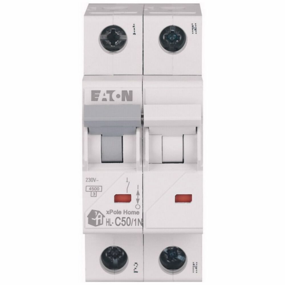 EATON HL-C50/1N MİNYATÜR DEVRE KESİCİ - 4,5KA - C EĞRİSİ - 1X50A+N