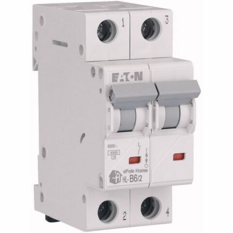 EATON HL-B6/2 MİNYATÜR DEVRE KESİCİ - 4,5KA - B EĞRİSİ - 2X6A