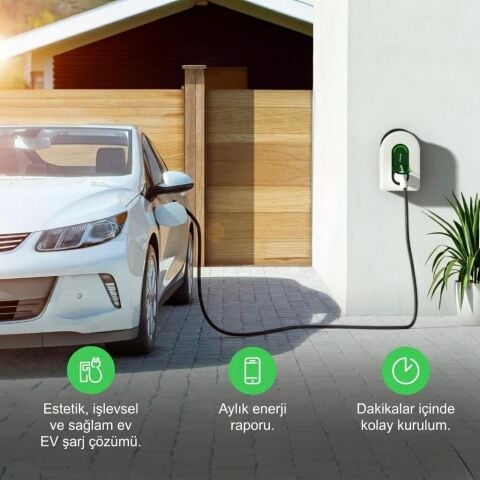 SCHNEIDER Charge EVH5A22N2S Elektrikli Araç Şarj İstasyonu 22kW T2S 16/32A Duvar Tipi