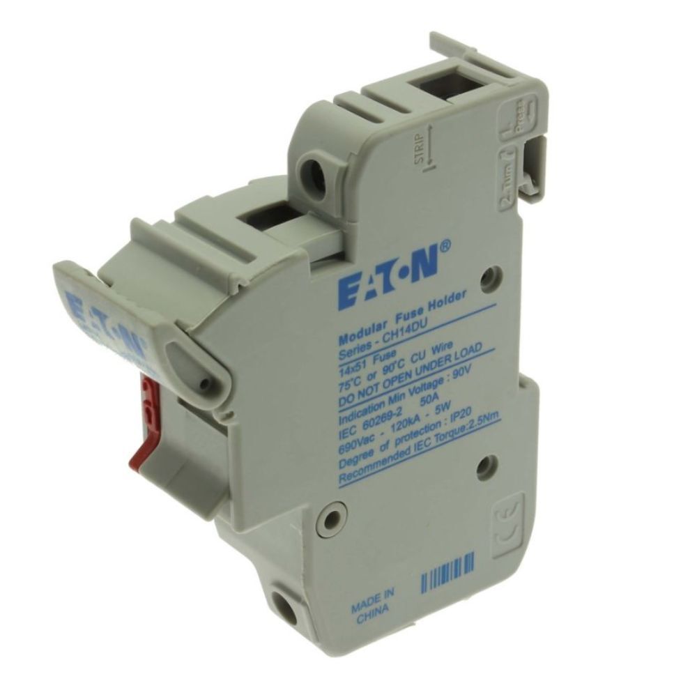 EATON CH141DU SİLİNDİRİK SİGORTA YUVASI (BOY 14X51, 50A) - 1 KUTUP