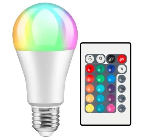 CATA 9 RGB LED AMPUL KUMANDALI KIRMIZI MAVİ YEŞİL