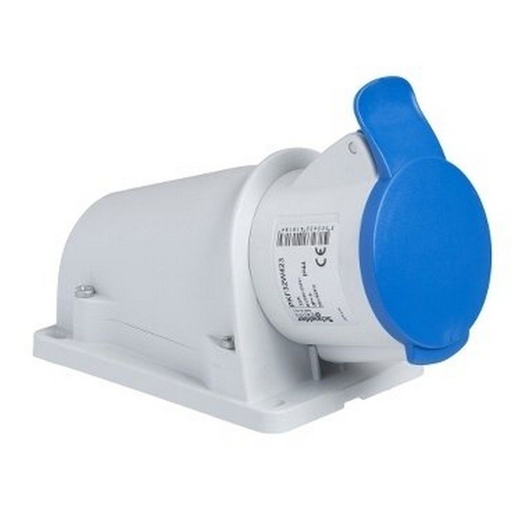 SCHNEIDER PKF16W423 PRATİKA 200-250V AC 3X16A 2P+E MONOFAZE IP44 VİDA BAĞLANTILI EĞİK DUVAR PRİZİ