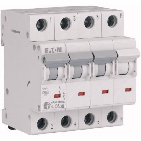 EATON HL-C6/3N MİNYATÜR DEVRE KESİCİ - 4,5KA - C EĞRİSİ - 3X6A+N