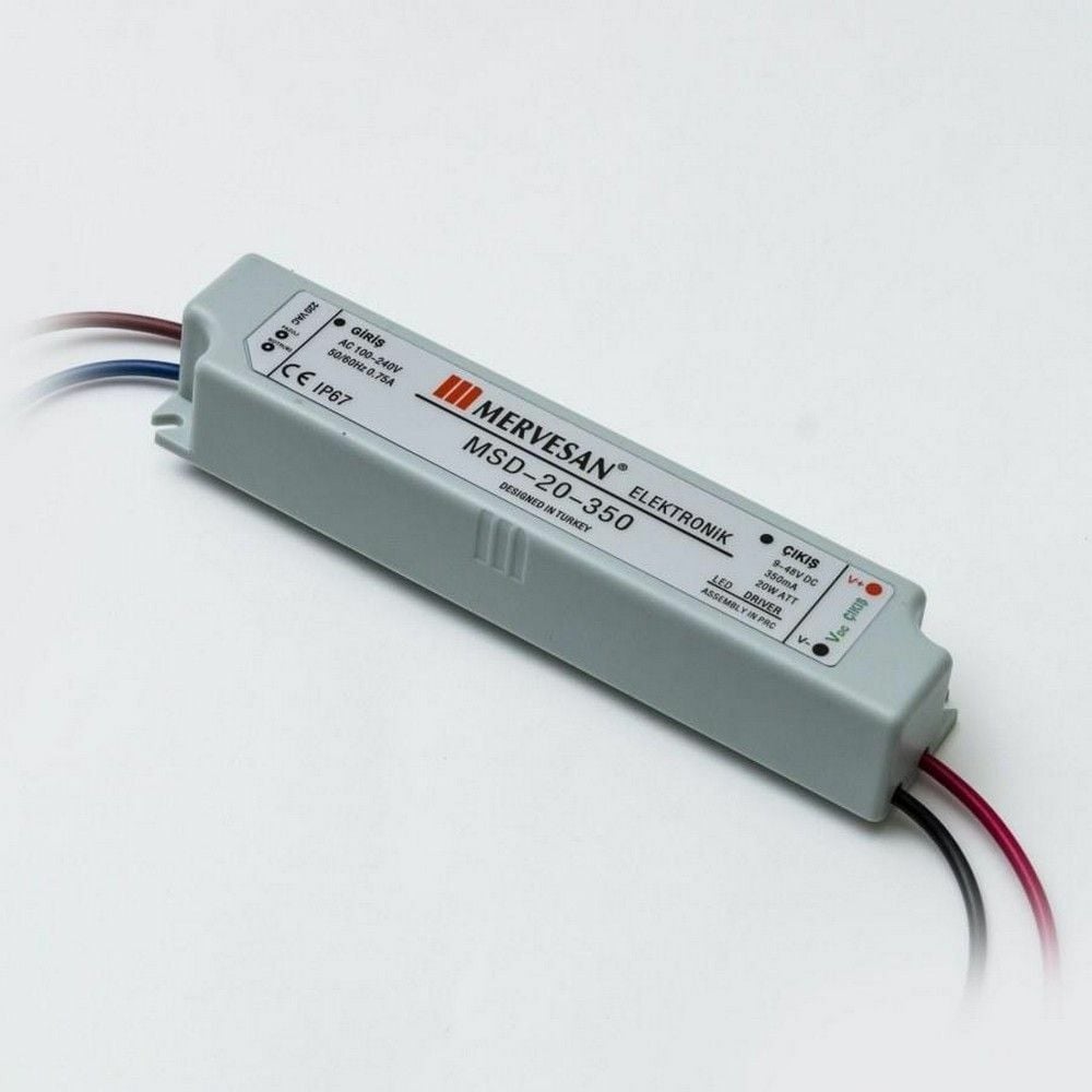 MERVESAN MSD-20-350 350MA 20W SABİT AKIM AC/DC (SMPS) LED DRİVER