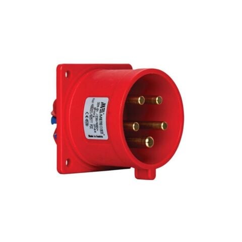 METE ENERJİ 5X32A. IP44 MAKİNE FİŞİ -DÜZ-(VİALİ BAĞL.) 406221V