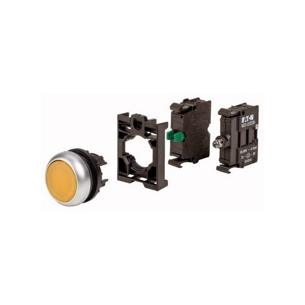EATON 216929-AS1 BUTON, YAYLI, 230V LED'Lİ, SARI 1NA