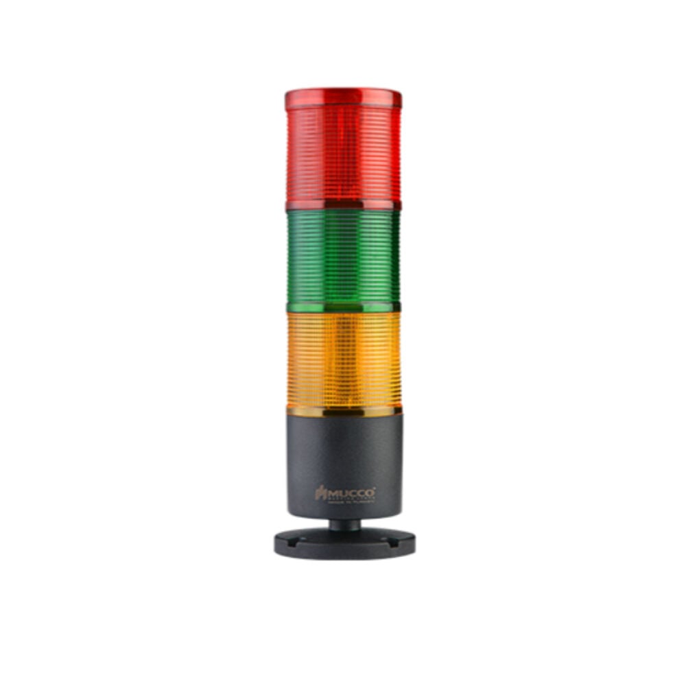 MUCCO 85-260V AC-DC FLAŞÖR-SABİT-BUZZER 3KATLI IŞI