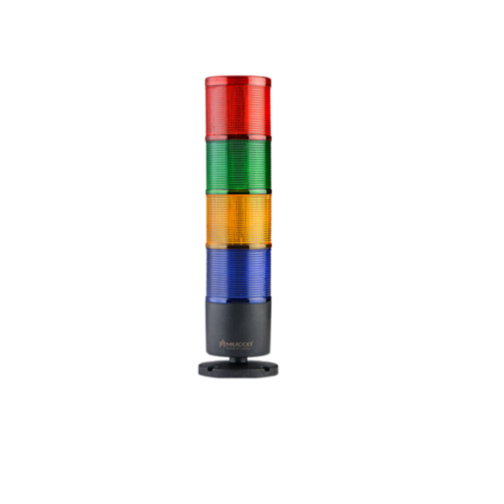 MUCCO 85-260V AC-DC FLAŞÖR-SABİT-BUZZER 4KATLI IŞI