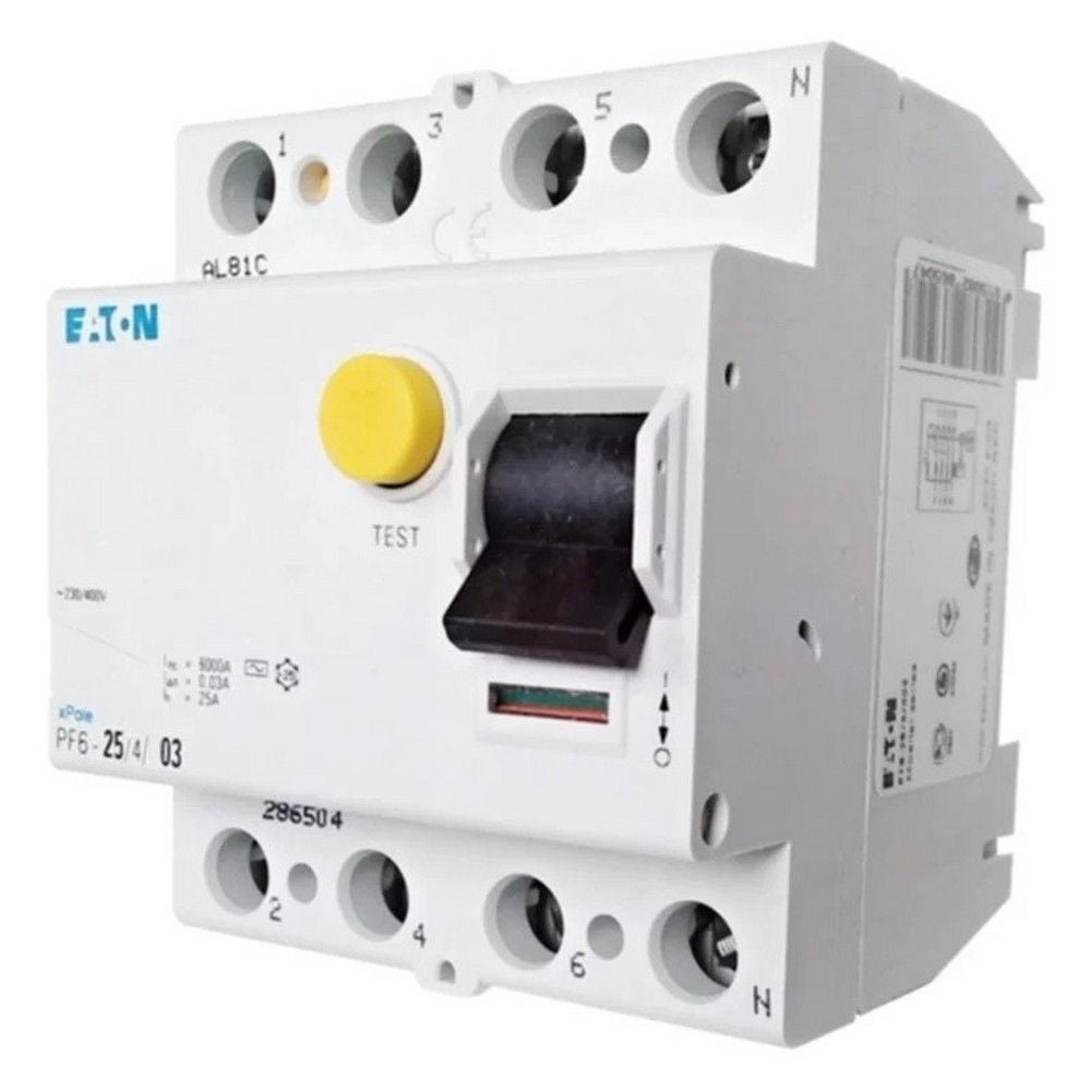 EATON 286506 ARTIK AKIM DEVRE KESİCİLER (AC TİPİ) 4X25A, 6KA, 300MA