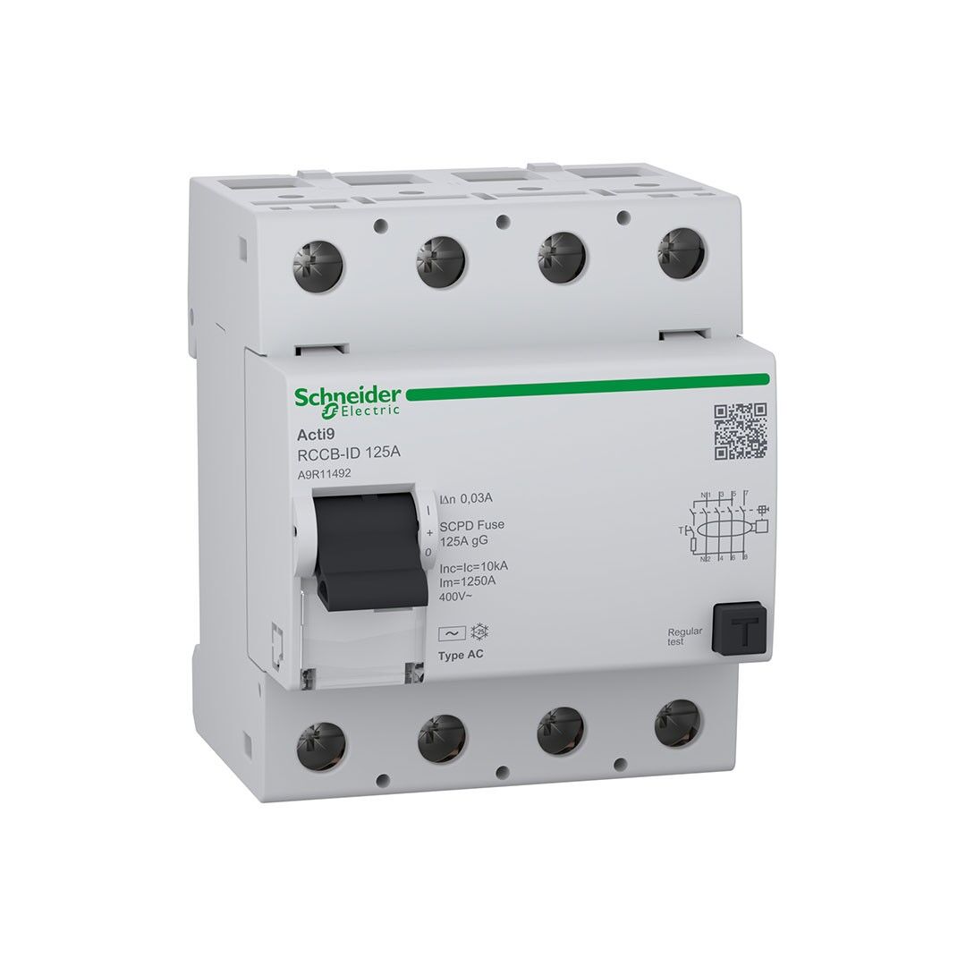 SCHNEIDER Acti9 RCCB-ID 4P 125A 30mA AC RCCB