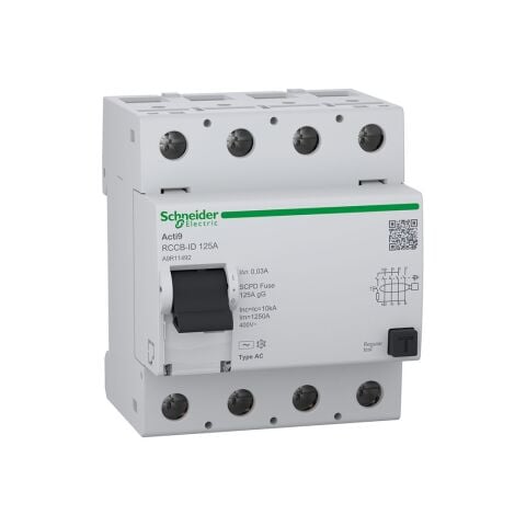 SCHNEIDER Acti9 RCCB-ID 4P 125A 30mA AC RCCB