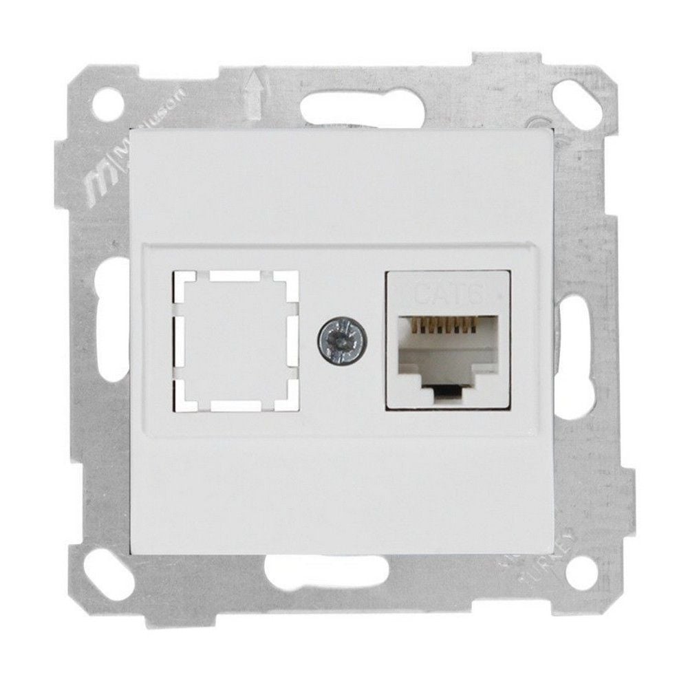 MUTLUSAN RİTA MEK TUŞ DATA PRİZİ 1*RJ45 (CAT6) BEYAZ