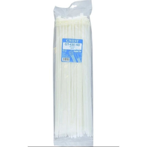 GWEST GT 430 HD (100 ADET) 430X7.6MM BEYAZ KABLO BAĞI