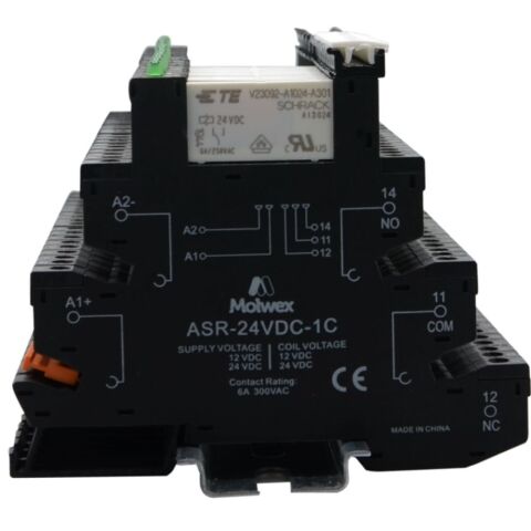 MOLWEX ASR-24VDC-1C RÖLE+SOKET,VİDA BAĞLANTILI, 1 KONTAK MOLWEX 170 040