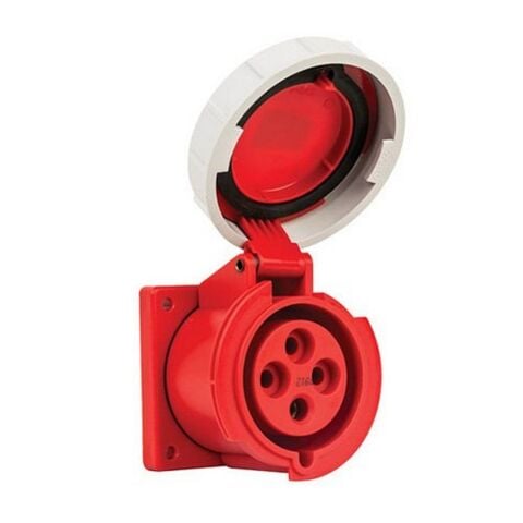 METE ENERJİ 4X32A. IP67 MAKİNE PRİZİ -DÜZ-(VİDALI BAĞL.) 406520V