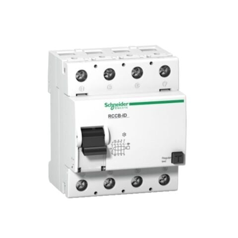 SCHNEIDER REZİDÜEL AKIM DEVRE KESİCİ ID Fİ 4 KUTUP 125 A SINIF AC 300MA 3303430169079