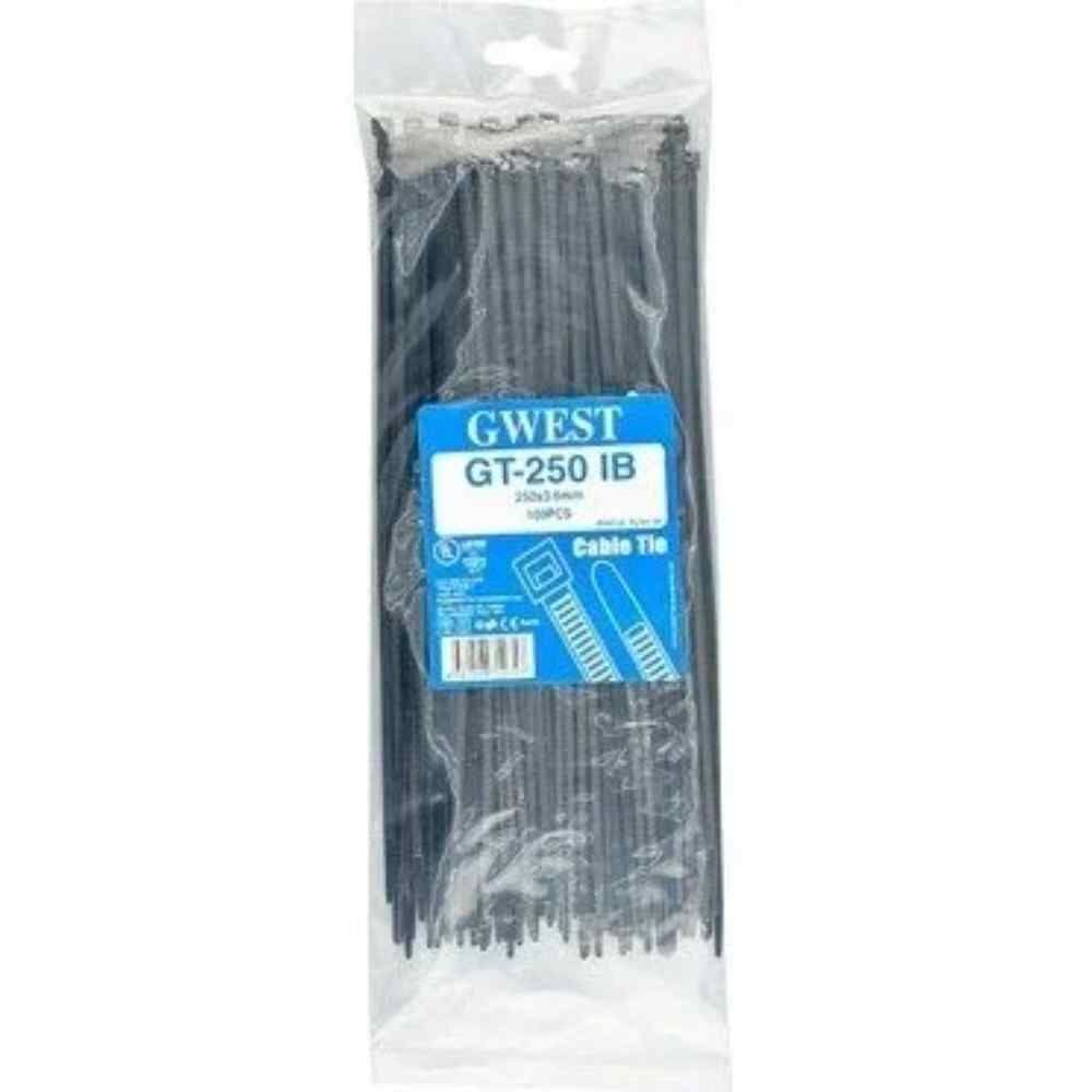 GWEST GT 250 IB (100 ADET) 250X3.6MM SİYAH KABLO BAĞI