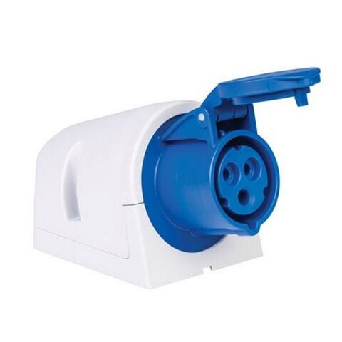 METE ENERJİ 3X16A. IP44 DUV.PRİZİ -EĞİK GÖV.LI-(VİDALI BAĞLI) 406602V
