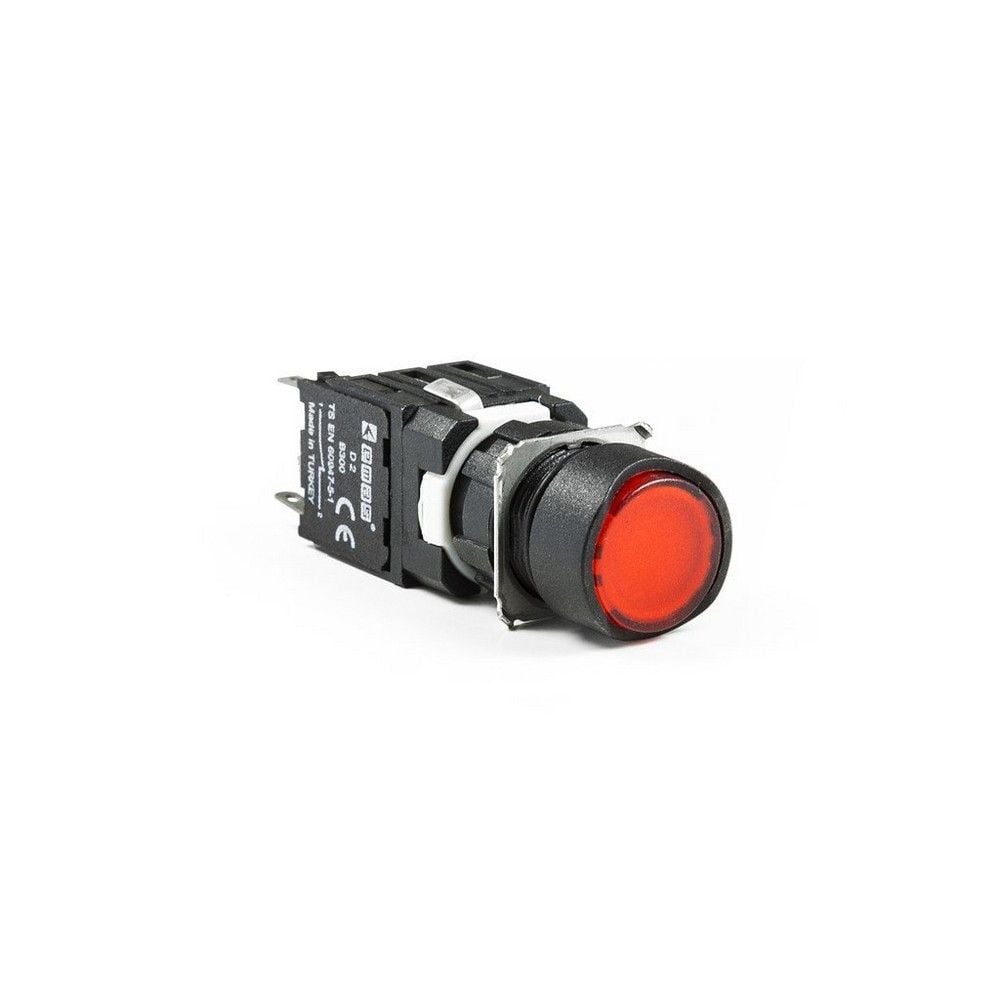 EMAS D200YDK D YUVARLAK BUTON KIRMIZI 1NC