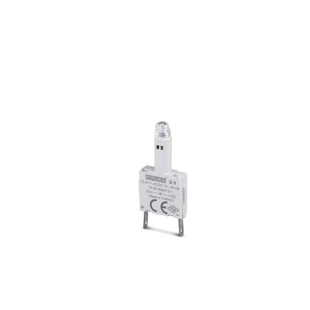 EMAS D9 D LEDLİ KONTAK BLOK YESIL