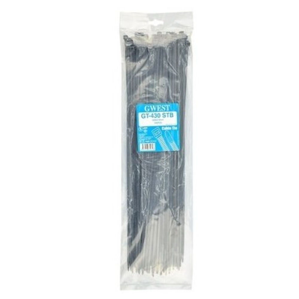 GWEST GT 430 STB (100 ADET) 430X4.8MM SİYAH KABLO BAĞI
