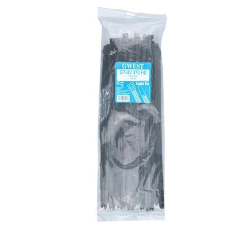 GWEST GT 370 HDB (100 ADET) 370X7.6MM SİYAH KABLO BAĞI