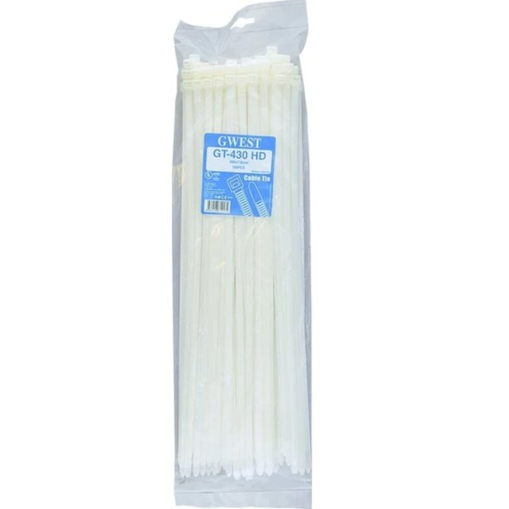 GWEST GT 430 HDB (100 ADET) 430X7.6MM SİYAH KABLO BAĞI