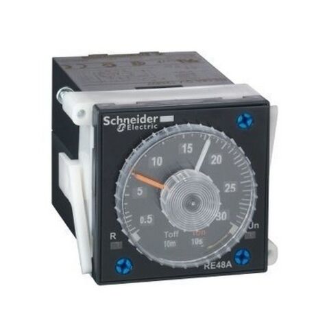 SCHNEIDER RE48AMH13MW 240V AC/DC 5A 2 KONTAKLI ÇOK FONKSİYONLU ZAMAN RÖLESİ
