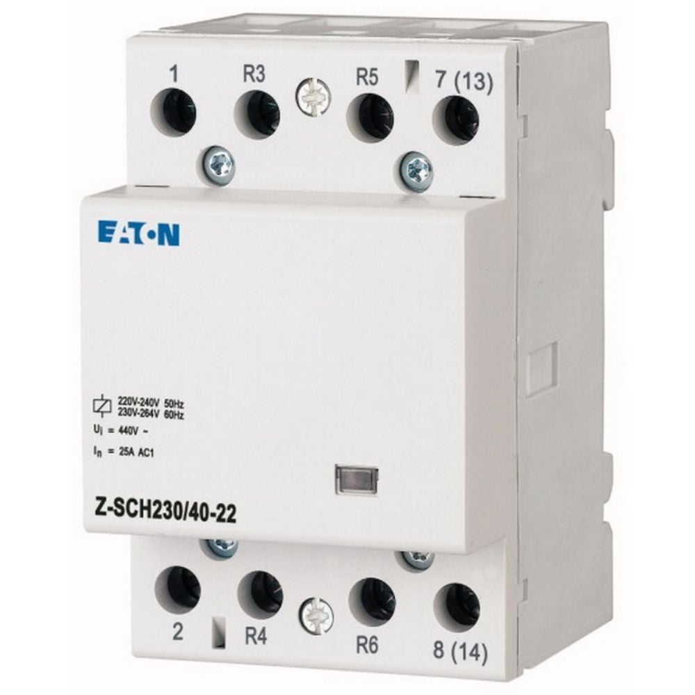 EATON Z-SCH230/25-22 RAY TİPİ KONTAKTÖR 25A 230VAC, 2NA+2NK