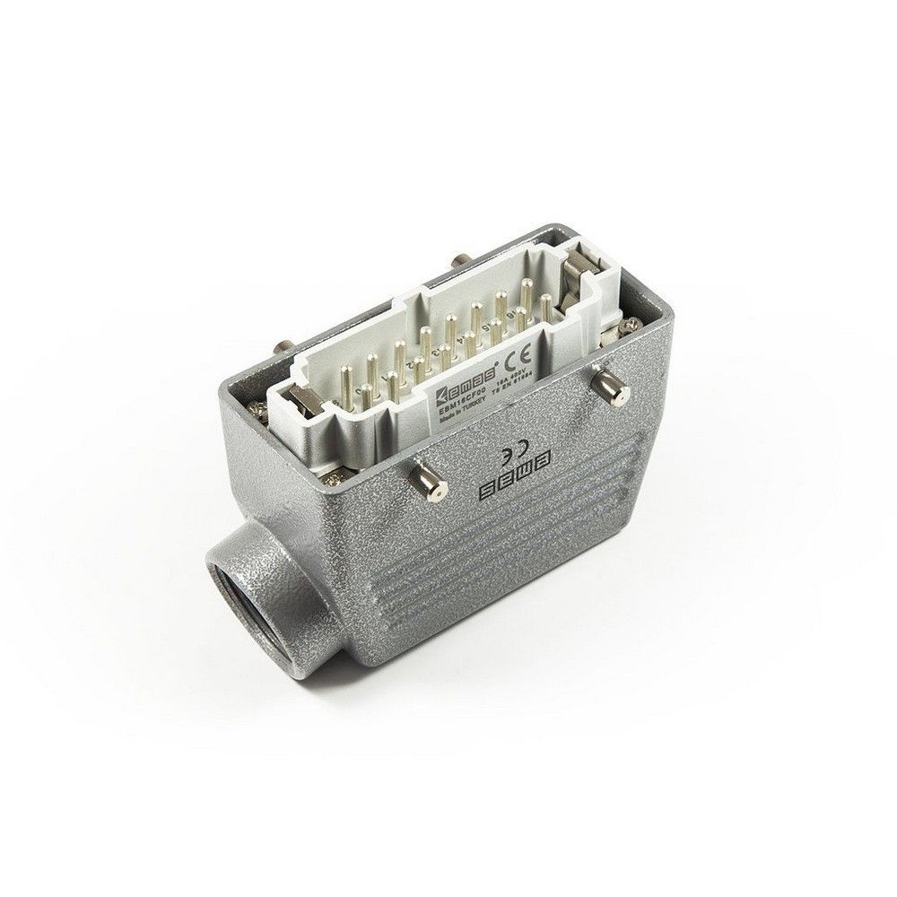 EMAS EBM16FU10 16 KONTAKLI 16A FİŞ UZATMA YANDAN GİRİŞLİ