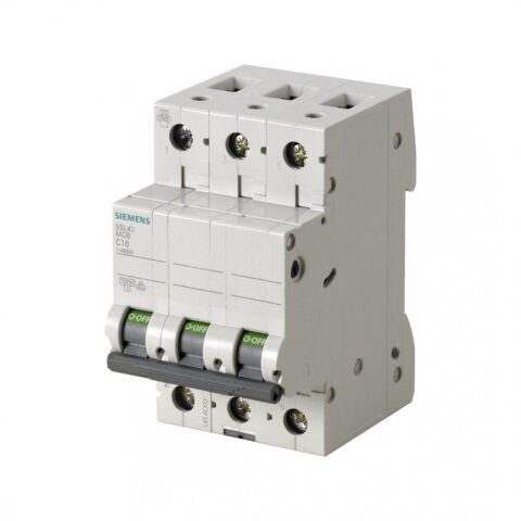 SIEMENS 5SL4363-7 63A 3 FAZLI 70MM OTOMAT ANAHTARLI OTOMATİK SİGORTA 10KA C TİPİ YAVAŞ KARAKTERLİ