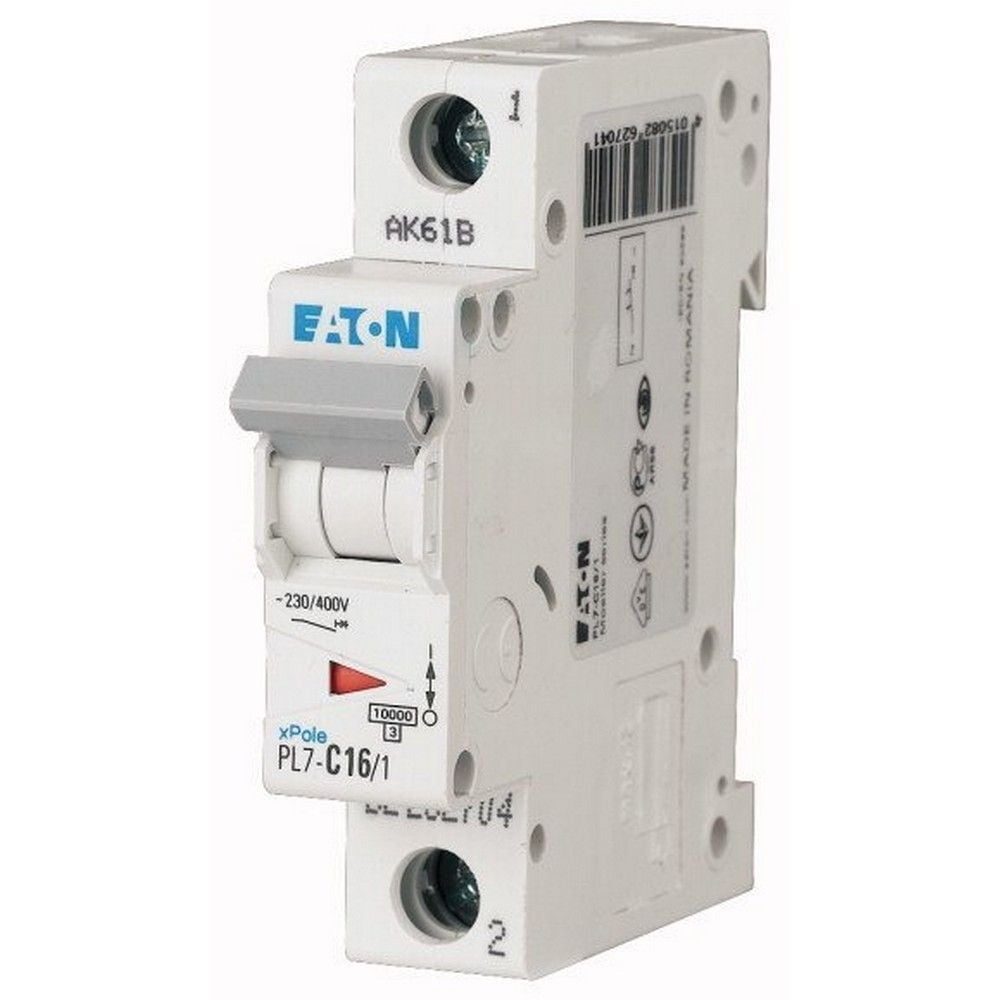 EATON 262704 MİNYATÜR DEVRE KESİCİ - 10KA - C EĞRİSİ - 1X16A