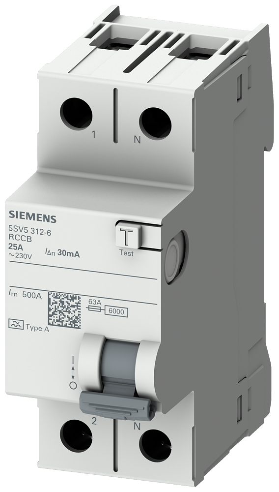 SIEMENS 30MA 1X25A KAÇAK AKIM KORUMA RÖLESİ A TİPİ