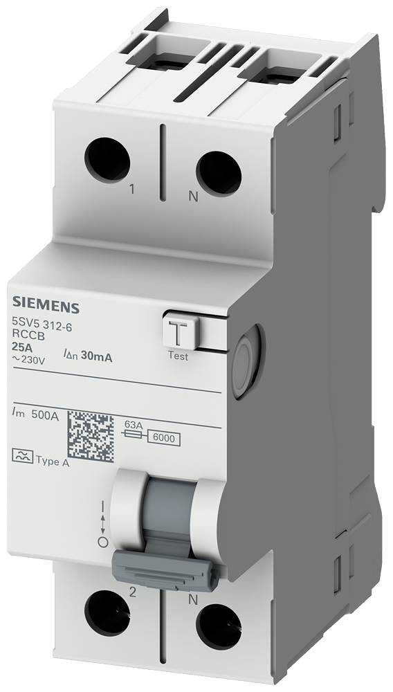SIEMENS 30MA 1X25A KAÇAK AKIM KORUMA RÖLESİ A TİPİ