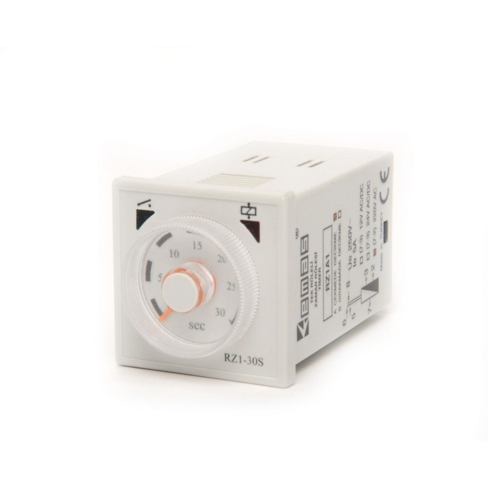 EMAS RZ1A2C30S-2 ZAMAN RÖLESİ 30 SN ANALOG 24 V