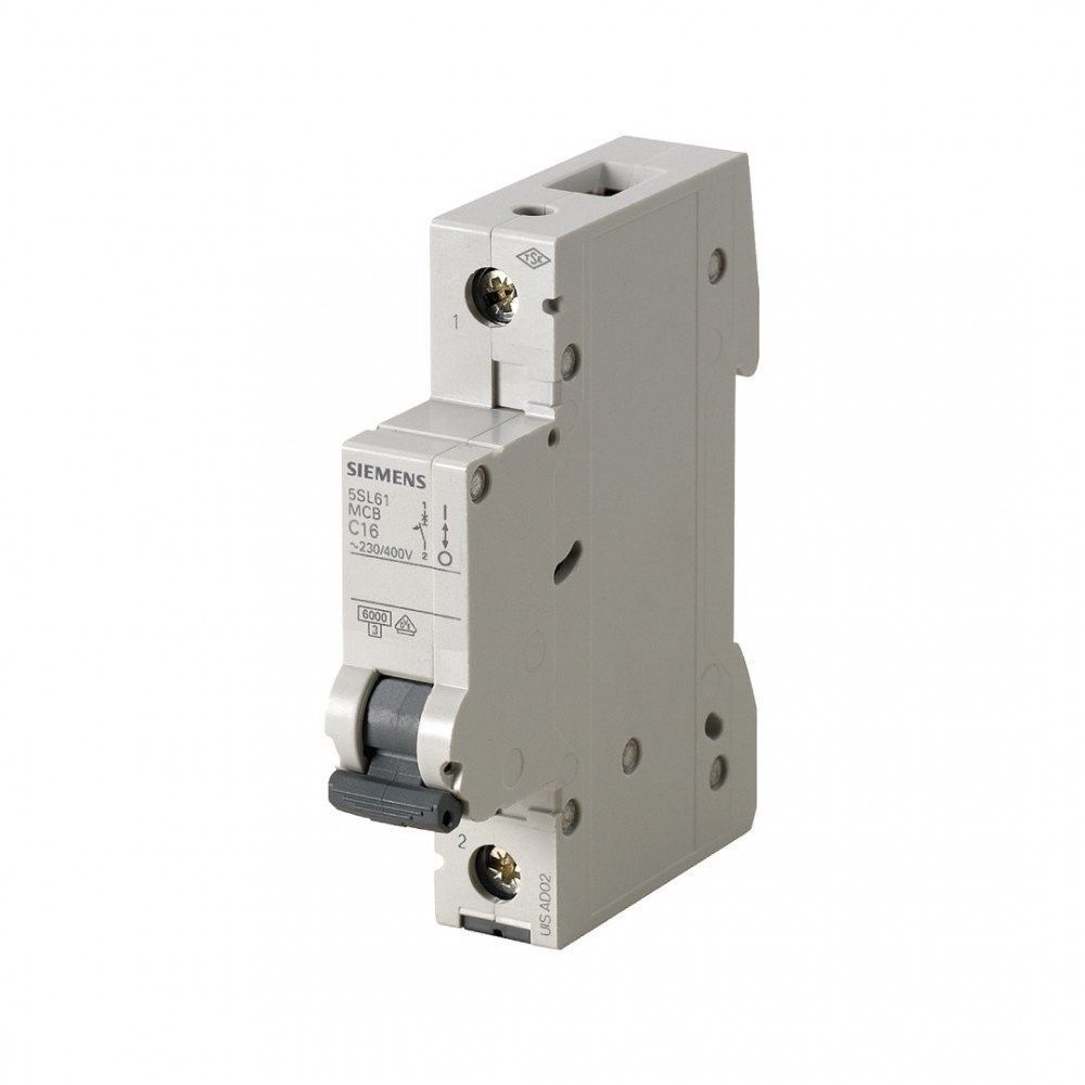 SIEMENS 5SL6116-7YA 16A 1 FAZLI 5SL CLASSİC ANAHTARLI OTOMATİK SİGORTA 6KA C TİPİ YAVAŞ KARAKTERLİ